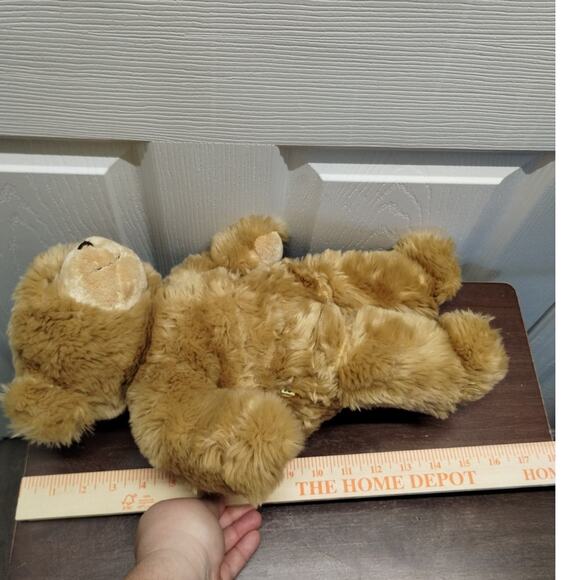 Build A Bear BABW Retired Vintage Tan Shaggy Furry Fuzzy Teddy Bear Brown Nose - Picture 8 of 8